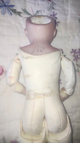 MUÑECA CABEZA BISQUE ANTIGUA ALEMANIA MARCADA 1776 C.O.D. 7/0 D.E.P/CUERPO ARTICULADO 13"" - Imagen 23 de 24