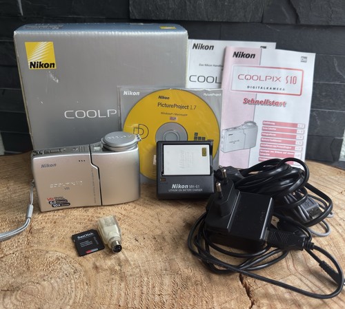 Nikon Coolpix S10 VR Digitalkamera Vintage RAR, 6 MP, 10x Zoom, 100% Funktion ✅ - Bild 2 von 17