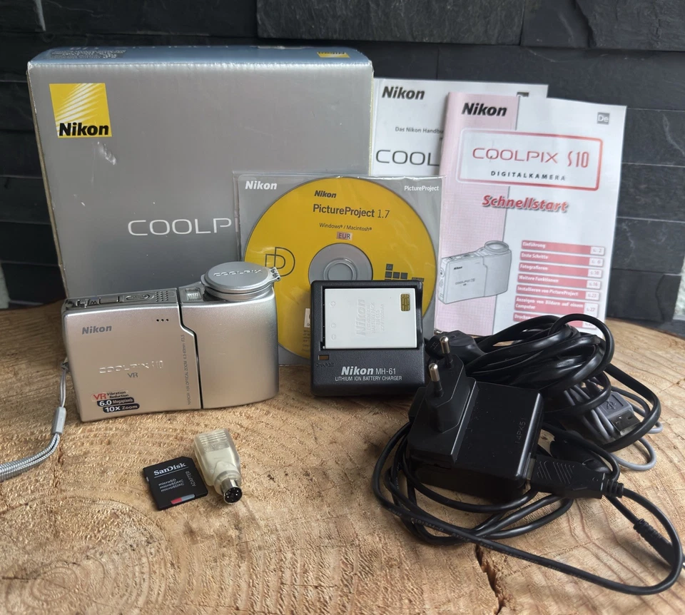 Nikon Coolpix S10 VR Digitalkamera Vintage RAR, 6 MP, 10x Zoom, 100% Funktion ✅ - Bild 2 von 4
