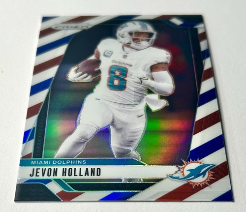 Prizm Jevon Holland 2024 RWB Prizm Refractor SP #180 rojo blanco azul delfines NFL - Imagen 10 de 12