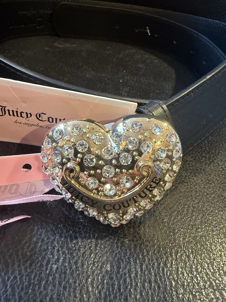 NWT Original JUICY COUTURE Rhinestone Belt Heart Logo Brand  display picture 3