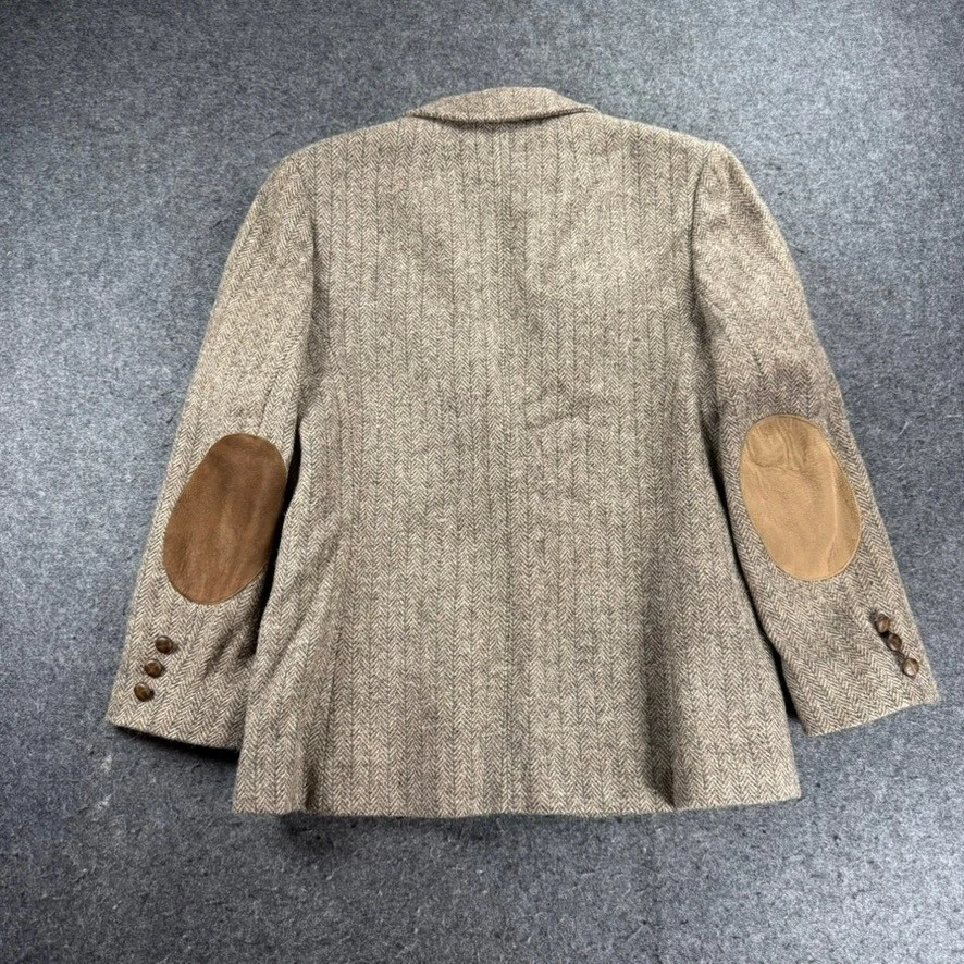 Blazer de Colección Knockabouts Pendleton Espiga Parche en el Codo Tweed Lana Chaqueta 12 Foto 4 de 4