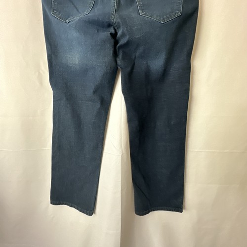 Izod Jeans Mens Comfort Stretch Straight Fit Low Rise Blue 40X30 #527 - Picture 9 of 19