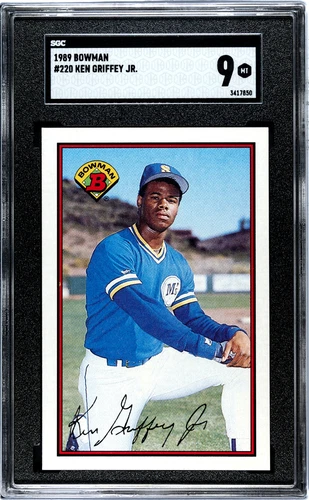 1989 Bowman #220 Ken Griffey Jr. Seattle Mariners RC Rookie HOF SGC 9  (A-2)