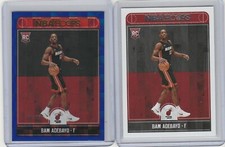 BAM ADEBAYO 2017-18 HOOPS BLUE HOLO FOIL CHECKERBOARD #'D /75 + BASE RC #264 