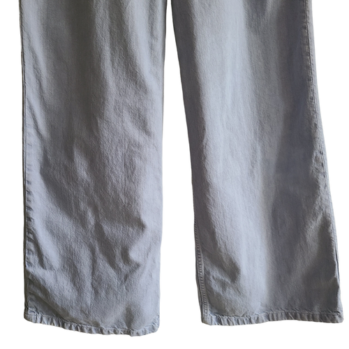 ZARA The Trute Wide Leg High Rise Light Wash Denim Jeans 8246 Women's Size 12 - Picture 7 of 13