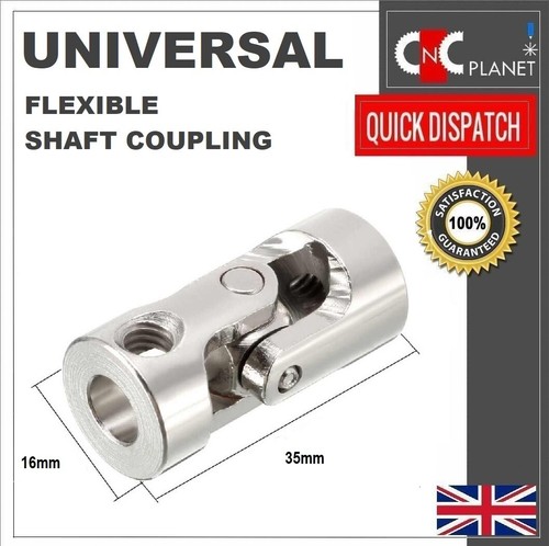 Universal Flexible Shaft Coupling Coupler Motor U Joint Connector RC Boat Metal - Picture 7 of 14