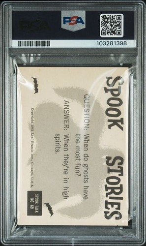 1963-65 Spook Stories FOR LAST TIME STOP TALKING GO TO SLEEP 69 Low Pop PSA 5 - Bild 2 von 2