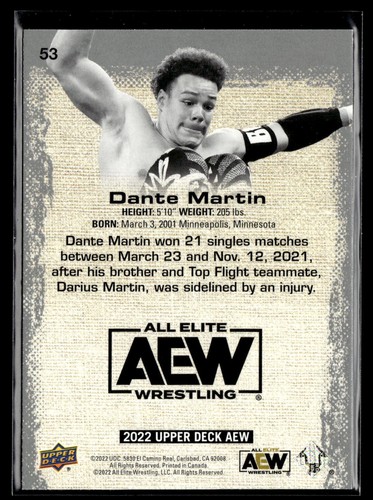 2022 Upper Deck AEW All Elite base, pyros and parallels pick from list - Picture 106 of 505