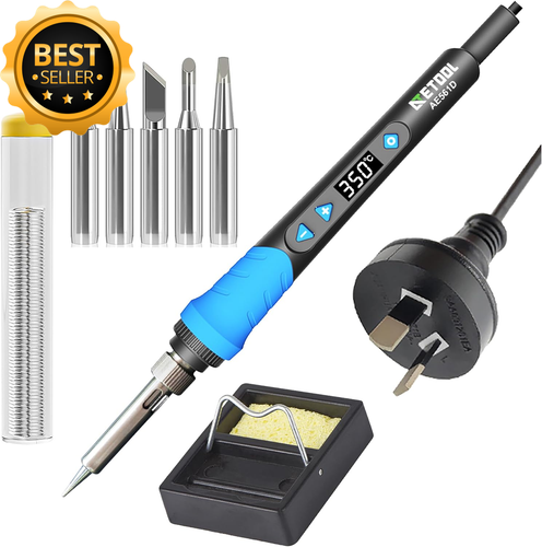 68W Soldering Iron Kit Digital Display Fast Heat Temp Control Solder Gun AU Plug - Picture 10 of 12
