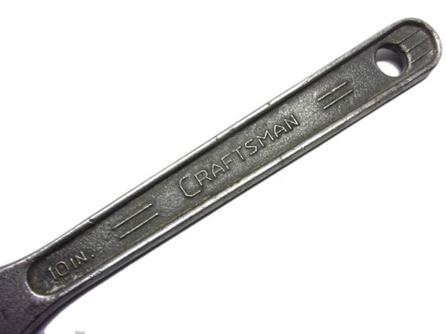 Vintage CRAFTSMAN 10 inch Adjustable Wrench - Picture 2 of 3