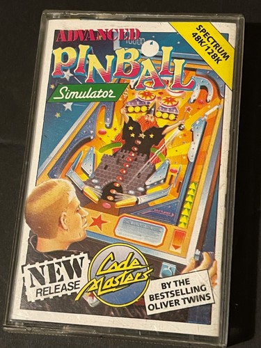 PINBALL SIMULATOR ZX SPECTRUM+ SINCLAIR 48K+ CASETE RARO ÚLTIMO - Imagen 1 de 3