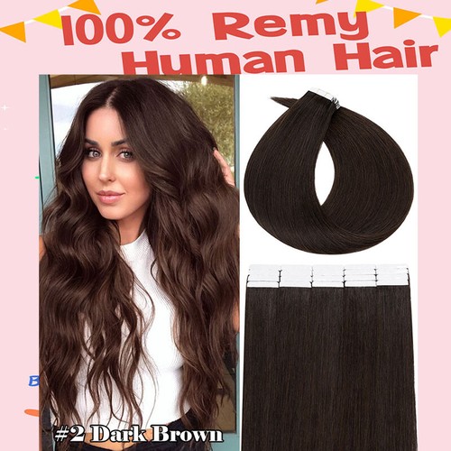 Invisible Tape Extensions 100% Remy Echthaar Tape In Remi Haarverlangerung Skin - Bild 32 von 47