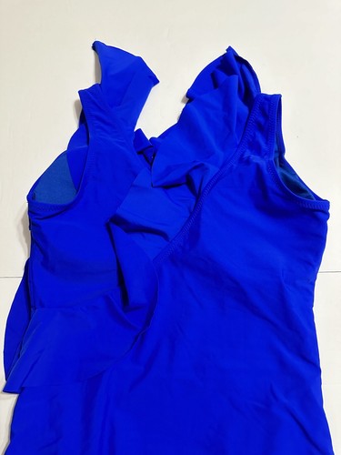 Blooming Jelly Einteiler Badeanzug blau Rüschen Bauchkontrolle Neu mit Etikett Größe Large L - Bild 6 von 10