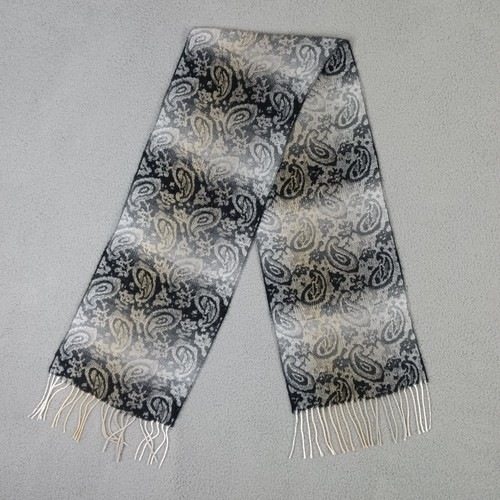 NWT Womens Cejon Made In Italy Fringed Soft Gray Scarf - Picture 1 of 6