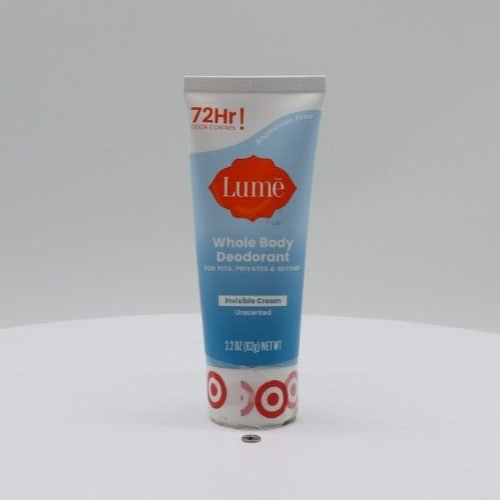 Lume Whole Body Deodorant Invisible Cream Tube Unscented 2.2 oz 62 g eBay