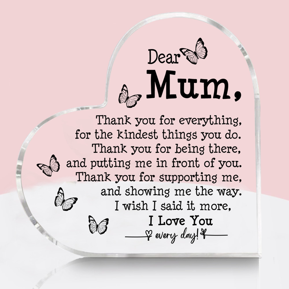 Mothers Day Birthday Gifts for Mum Birthday Gifts Acrylic Plaque Mum Ideas Gift