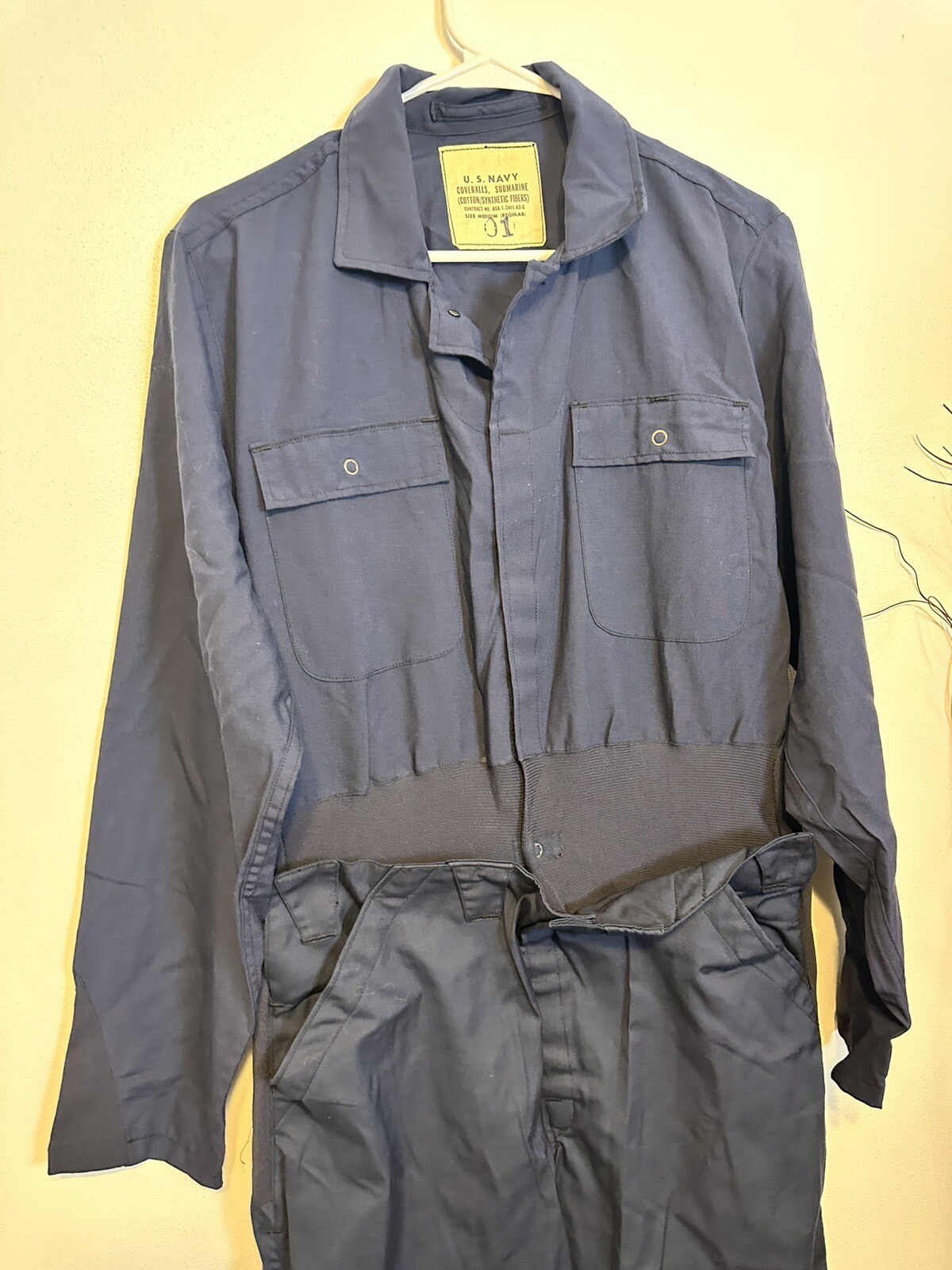 US NAVY BLUE COVERALLS UTILITY COVERALL MILITARY JUMP… Gem