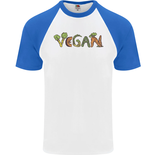 Camiseta De Béisbol S/S Para Hombre De Verduras Veganas - Picture 3 of 50