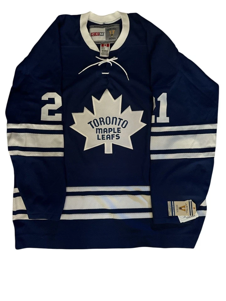BOBBY BAUN Signed Toronto Maple Leafs Vintage CCM XL Hockey Jersey NWT JSA-COA - Image 3 of 4