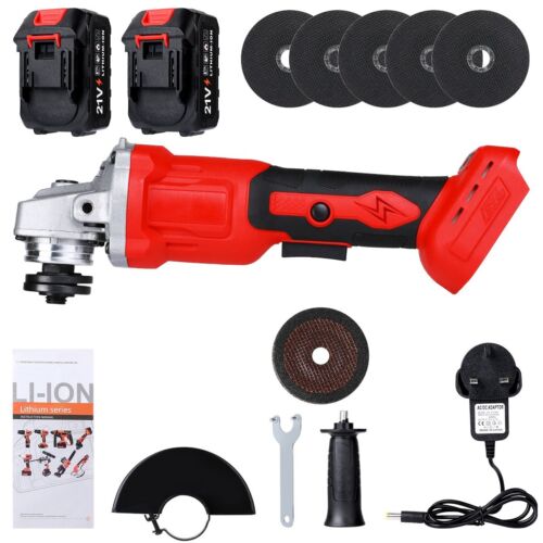 21V 125mm Cordless Angle Grinder Brushless with 2 Battery & Charger & 7*Disc Kit - Picture 13 of 13