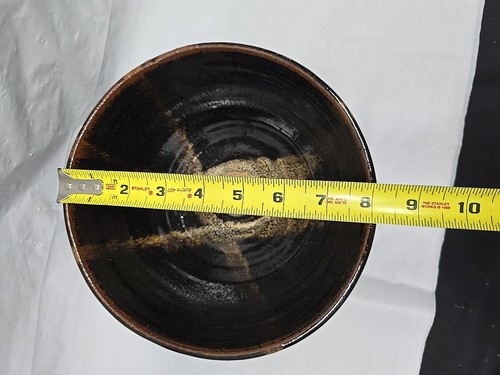 JAPANESE STYLE POTTERY AMERICAN STUDIO POTTERY BOWL SIGNED LEE 1974 - Picture 13 of 24