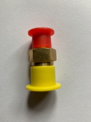 PARKER 1/4 X 1/8 FF-B Pipe Nipple, Brass,1/4X1/8FFB, P1/4 X 1/8 FF-B - Picture 2 of 2