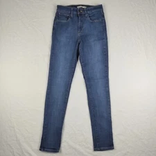 Levi's 721 High Rise Skinny Sz 27 Womens Blue Denim Jeans Stretch
