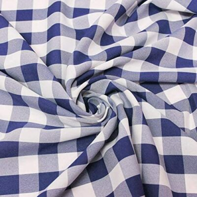 #ad 60quot; Wide Checkered Gingham Buffalo Check Polyester Poplin Fabric 1quot;x1quot; Checks $148.95