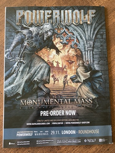 IRON MAIDEN FEAR Of The DARK Bruce Dickinson METAL HAMMER Mag July 2022 GHOST - Picture 2 of 2