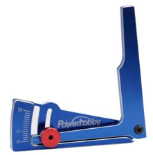 NEW Powerhobby Aluminum Camber Gauge 85mm RC On Road Car Blue