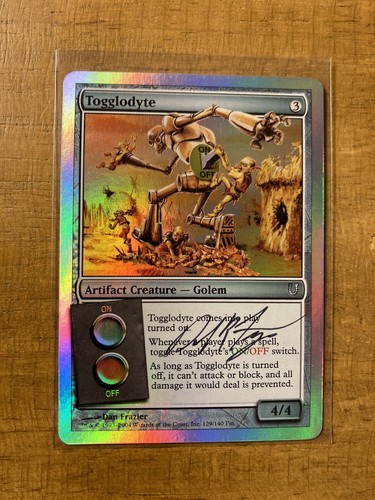 MTG Artiste SIGNÉ TOGGLODYTE FOIL Non articulé Neuf dans Neuf 2004 Art FRAZIER rare - Photo 1/2