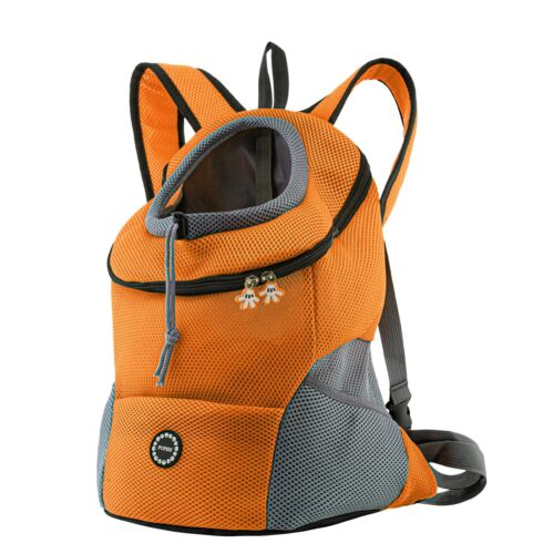 Pet Dog Carrier Puppy Travel Mesh Backpack Front Travel Portable Shoulder Bag Uk - Picture 3 of 13