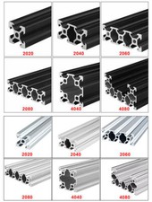 V-Slot 2020/2040/2060/2080/4040/4080 Aluminum Extrusion for 3D Printers CNC 
