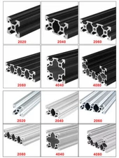 V-Slot 2020/2040/2060/2080/4040/4080 Aluminum Extrusion for 3D Printers CNC 