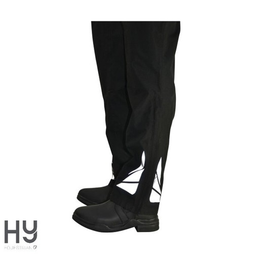Waterproof Reflective Over Trousers for Riding by Hy Equestrian BLACK UNISEX - Picture 7 of 10