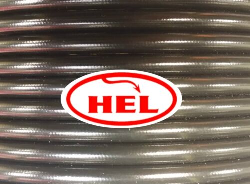LINEA FRENO INTRECCIATA HEL NERA SU ORDINAZIONE, SPECIFICHE PERSONALIZZATE SS BANJOS FINO A 2,1M - Foto 1 di 4