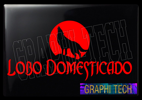 LOBO DOMESTICADO STICKER CALCOMANIA DECAL DE VINILO 11" - Foto 13 di 18