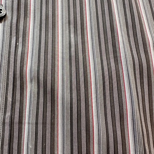 TAILORBYRD 100% Egyptian Cotton Grey Black White Red Long Sleeve Button Down XXL - Picture 3 of 13