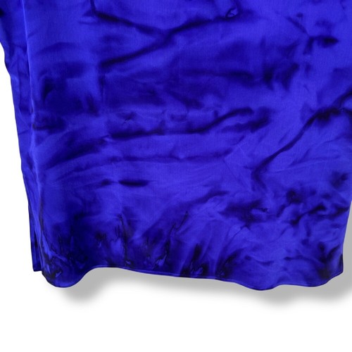 Y2K Silk Bijoux Tank Top Womens Size L Purple Handpainted 100% Silk Wearable Art - Picture 11 of 11