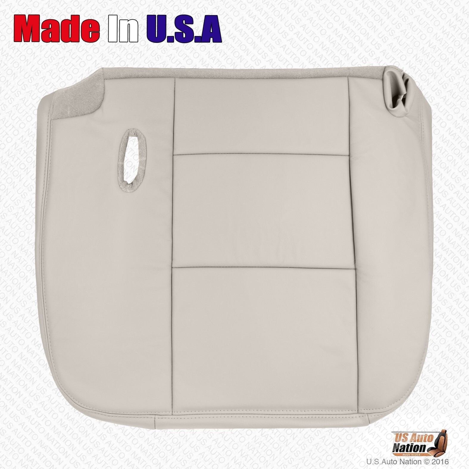 2005 Ford Crown Victoria Front Driver Bottom Replacement Leather Seat Cover Tan
