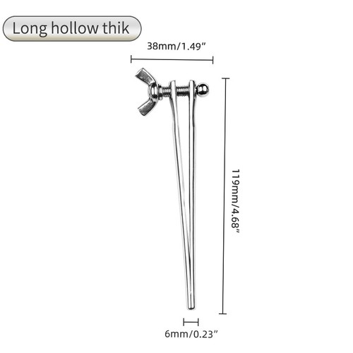 Dilatador de pene de metal ajustable enchufe estirador de uretra extensor masculino - Imagen 15 de 16