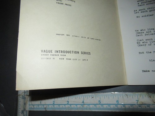 LGBTQ Artemis Smith Hark the Pterodactyl 1963 Poetry - Picture 5 of 8