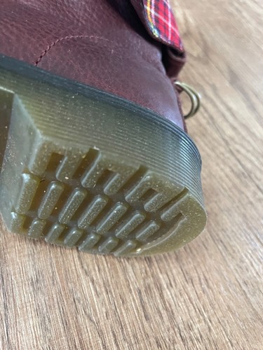 Doc Martens Boots Gr. 38 rot Karo Schnürstiefel neu - Bild 10 von 18