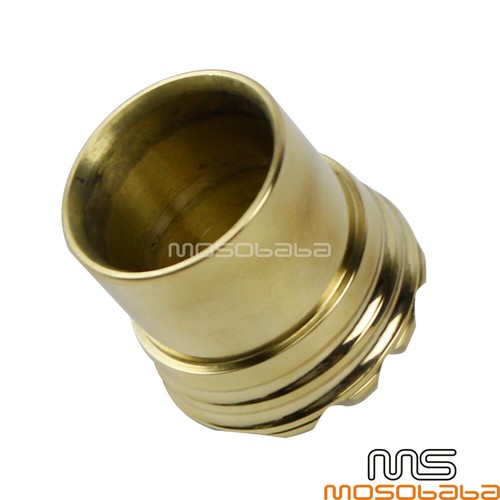 1.75" Exhaust Pipe Grilled Brass Exhaust Tip Universal For Custom Chopper Bobber - Picture 8 of 9