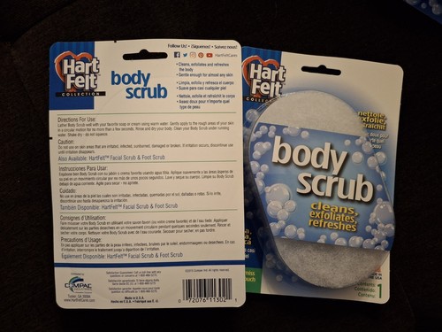 Almohadilla de esponja exfoliante ovalada para el cuidado de la piel HartFelt Body Exfoliante - PACK DE 4 - Imagen 2 de 2