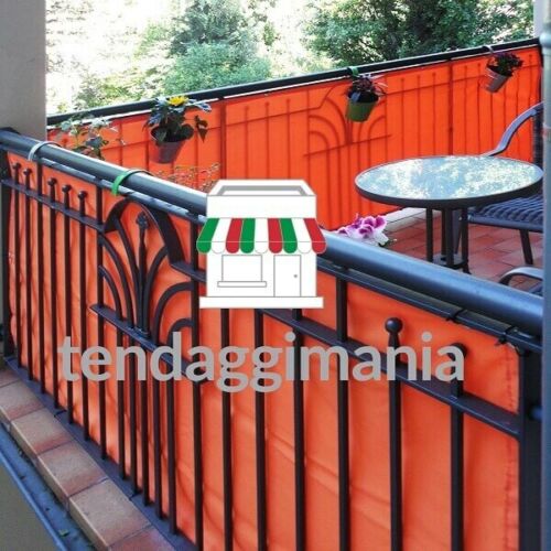 Telo Privacy per ringhiera balcone con occhielli parà tempotest tenda da sole - Foto 4 di 5
