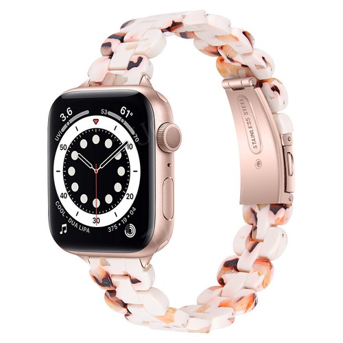 Slim Resin Strap For Apple Watch UItra 10 9 8 7 6 5 4 3 SE Women's Band Bracelet - Picture 16 of 40