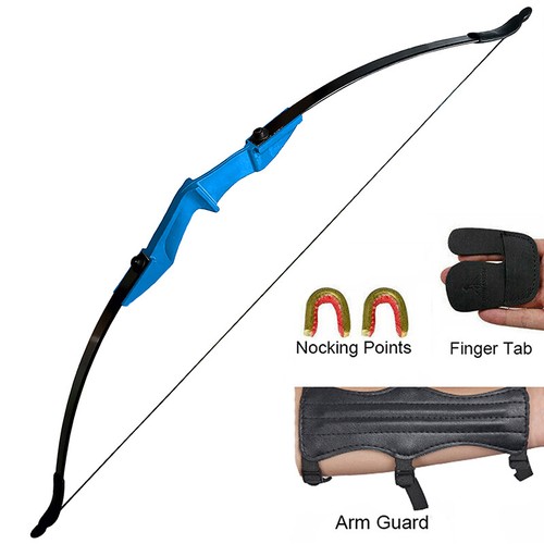 20/30/40lbs Taken Down Recurve Bow Archery Right Left Hand 2 Arrow Rest Bow - Picture 36 of 40