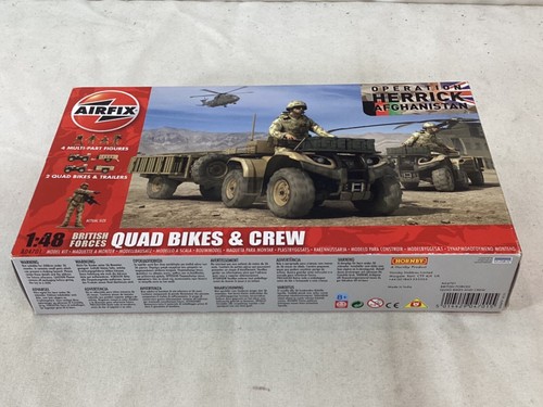 Airfix British Army Quad Bikes & Crew 1:48 Scale Model NEW Operation Herrick - Picture 4 of 6